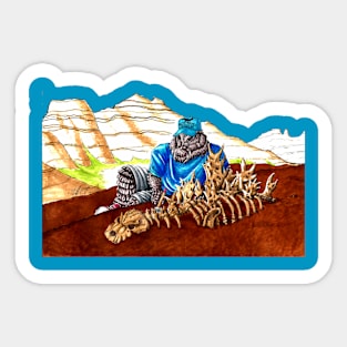 godzilla archeologist Sticker